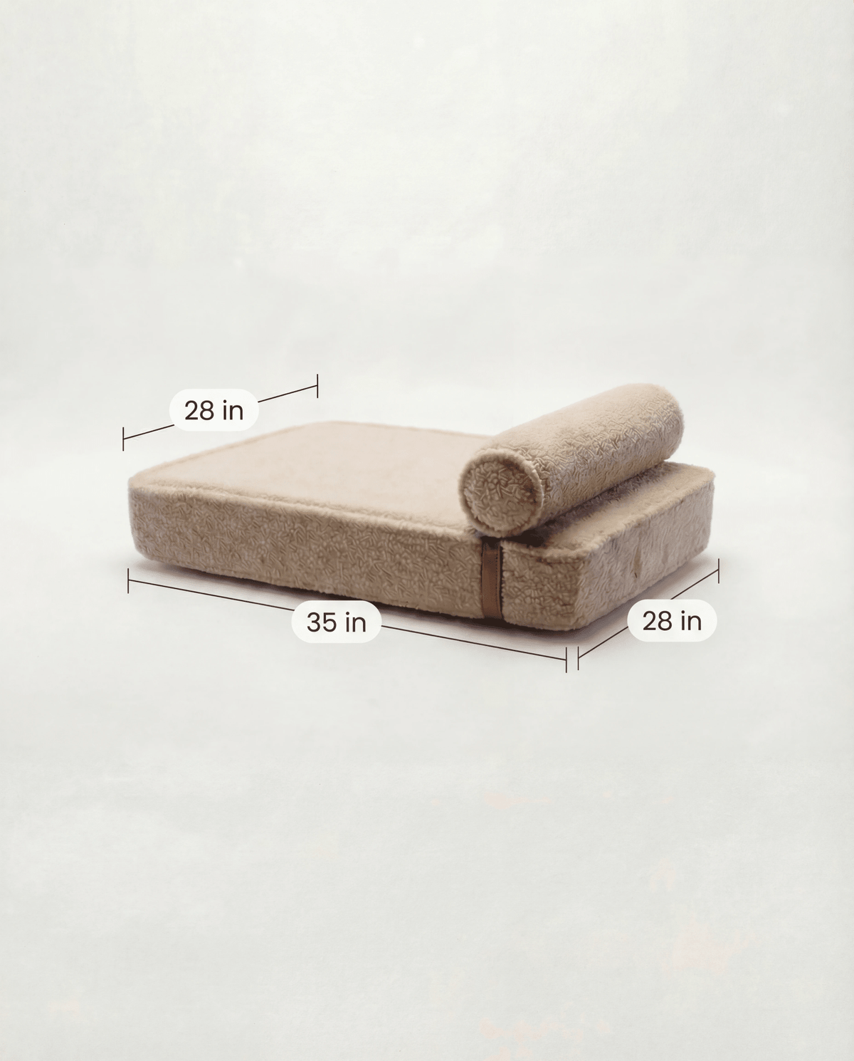 The Modern Day Bed — Boucle Lounge Dog Bed | High-Density Foam, Waterproof Lined, Washable - Megan and Moss Co