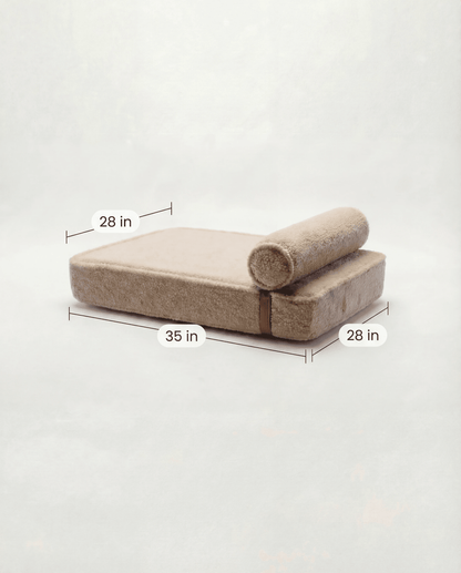 The Modern Day Bed — Boucle Lounge Dog Bed | High-Density Foam, Waterproof Lined, Washable - Megan and Moss Co