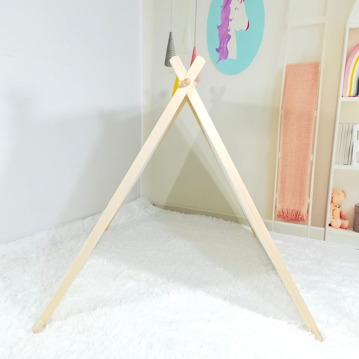 Kids A-Frame Sleepover Tents with Lights - Megan and Moss Co