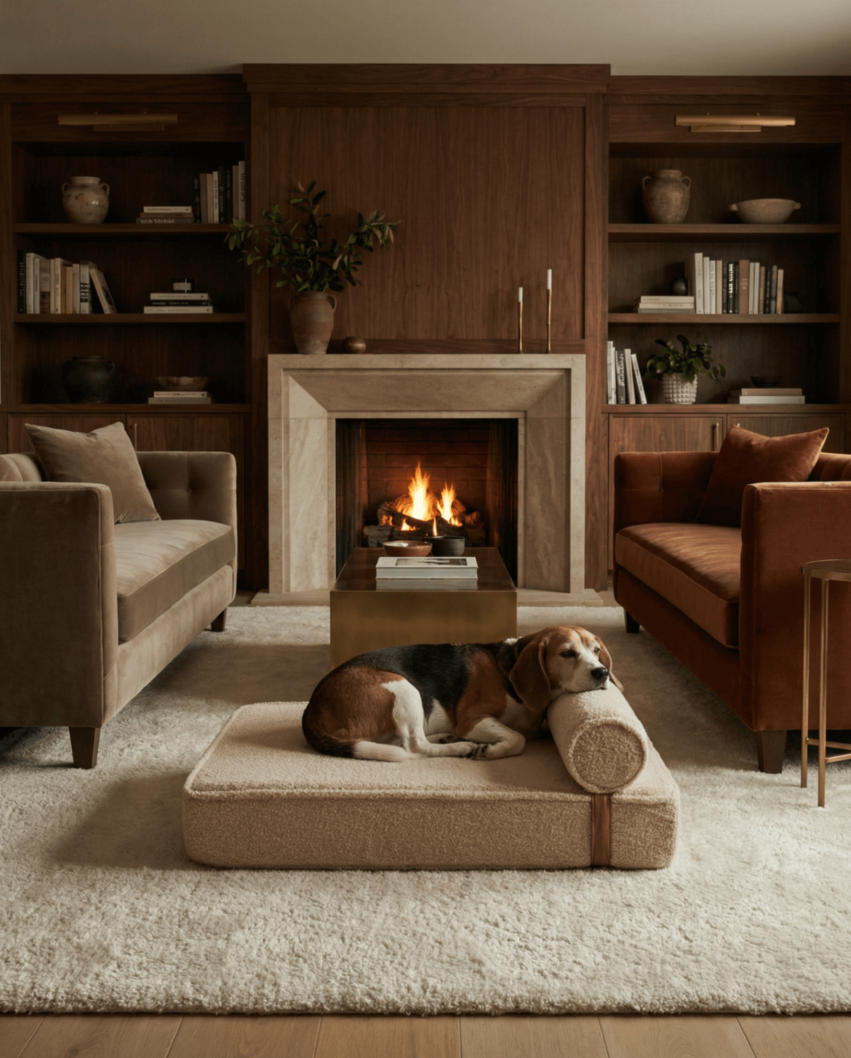 The Modern Day Bed — Boucle Lounge Dog Bed | High-Density Foam, Waterproof Lined, Washable - Megan and Moss Co