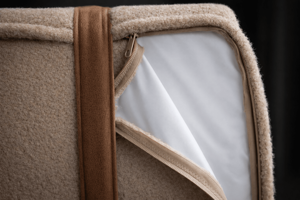 The Modern Day Bed — Boucle Lounge Dog Bed | High-Density Foam, Waterproof Lined, Washable - Megan and Moss Co