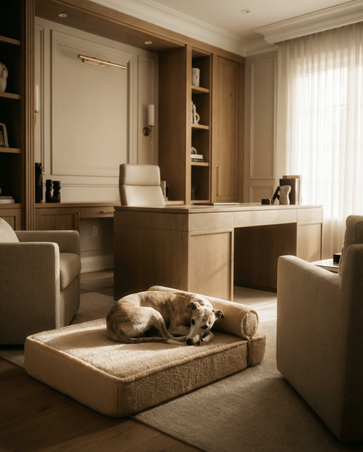 The Modern Day Bed — Boucle Lounge Dog Bed | High-Density Foam, Waterproof Lined, Washable - Megan and Moss Co