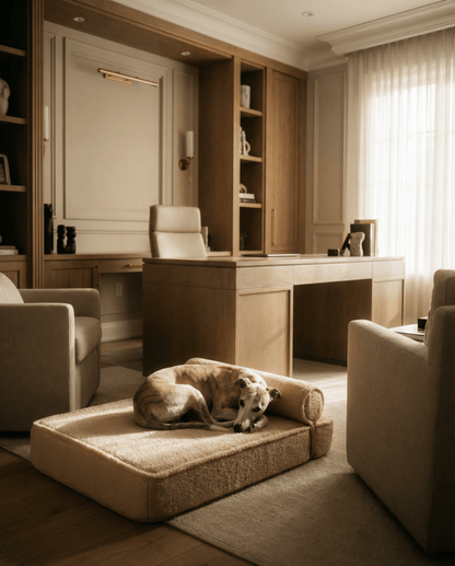 The Modern Day Bed — Boucle Lounge Dog Bed | High-Density Foam, Waterproof Lined, Washable - Megan and Moss Co